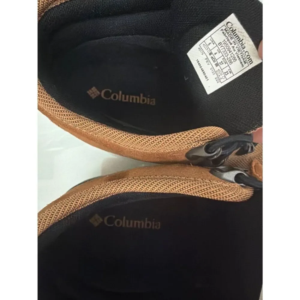 Columbia Youth Fairbanks Omni-Heat Tan Waterproof Boots Size 5